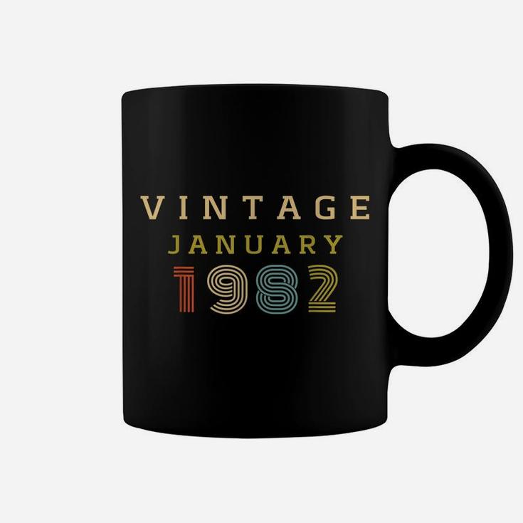 38 Year Old Birthday Gift Vintage 1982 January Coffee Mug