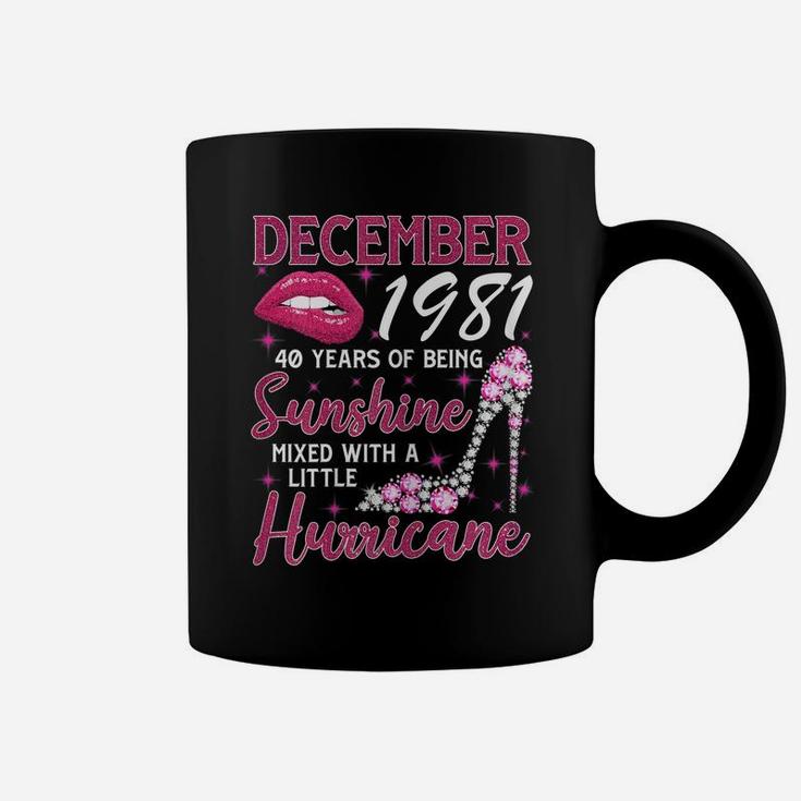 40 Year Old Gift December 1981 40 Years Of Being Sunshine Coffee Mug