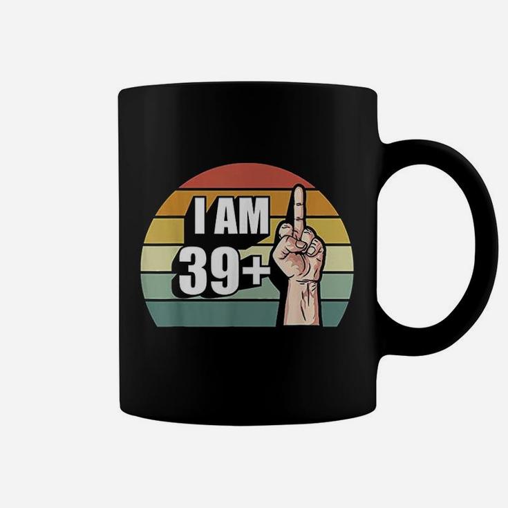 40Th Birthday 39 Plus 1 Middle Finger Coffee Mug