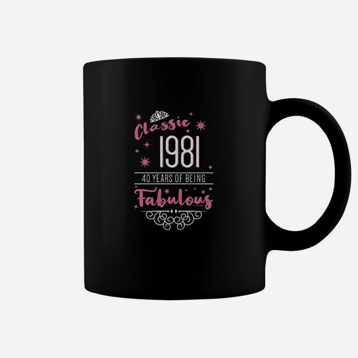 40Th Birthday Gifts Classic 1981 40 Years Fabulous Coffee Mug