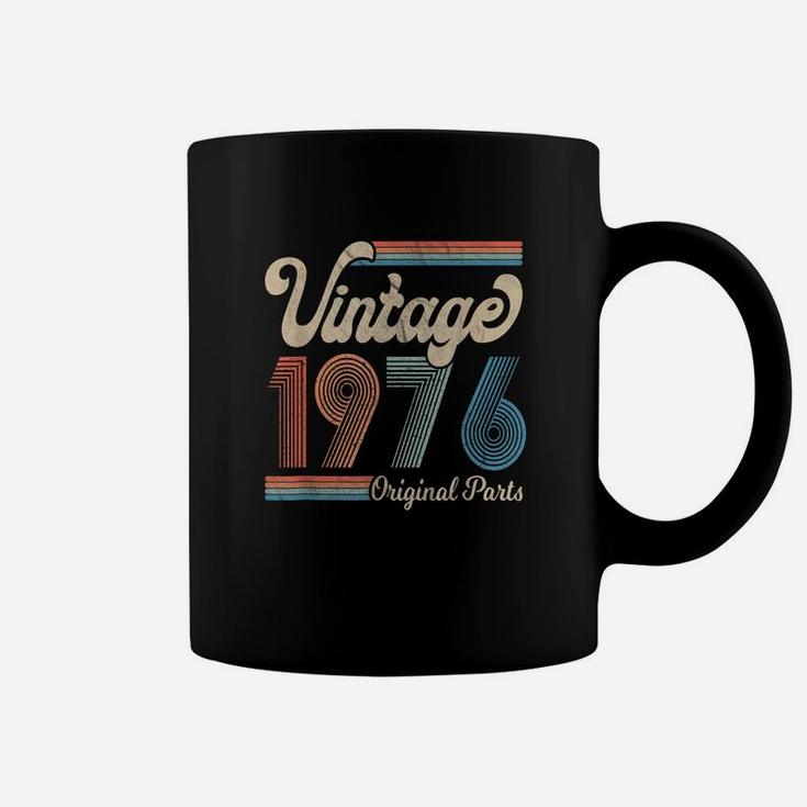 45Th Birthday Graphic Tee Born In 1976 Shirts Vintage Theme Coffee Mug
