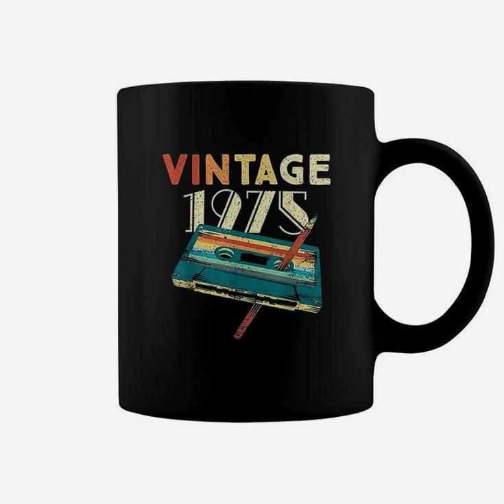 46 Years Old Gifts Vintage 1975 Music Cassette 46Th Birthday Coffee Mug