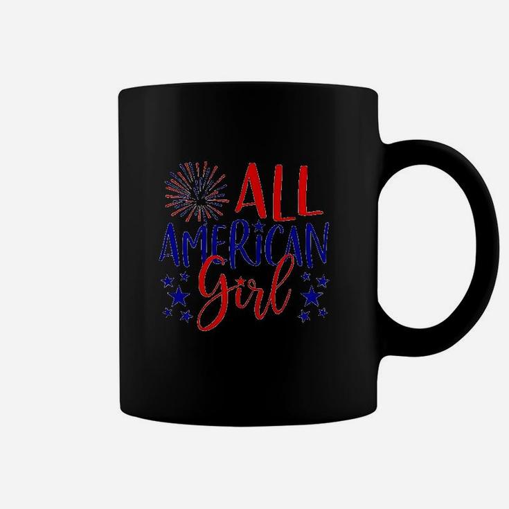 4Th Of July Family Matching All American Girl Coffee Mug