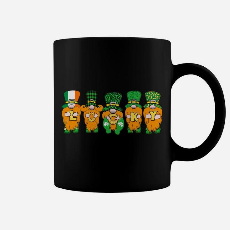 5 Cute Irish Gnomes Leprechauns Lucky Green Shamrocks Sweatshirt Coffee Mug