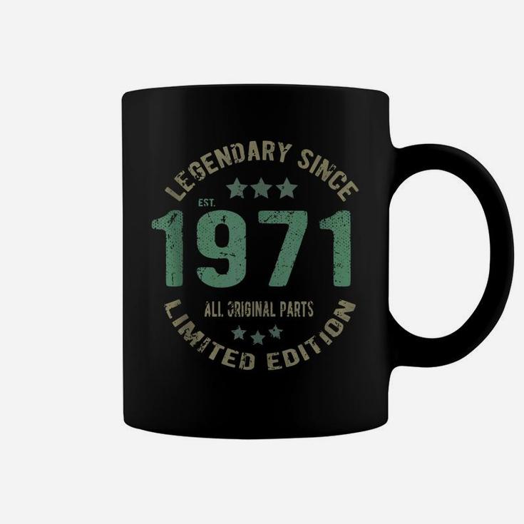 50 Years Old Bday Legend Since 1971 - Vintage 50Th Birthday Coffee Mug