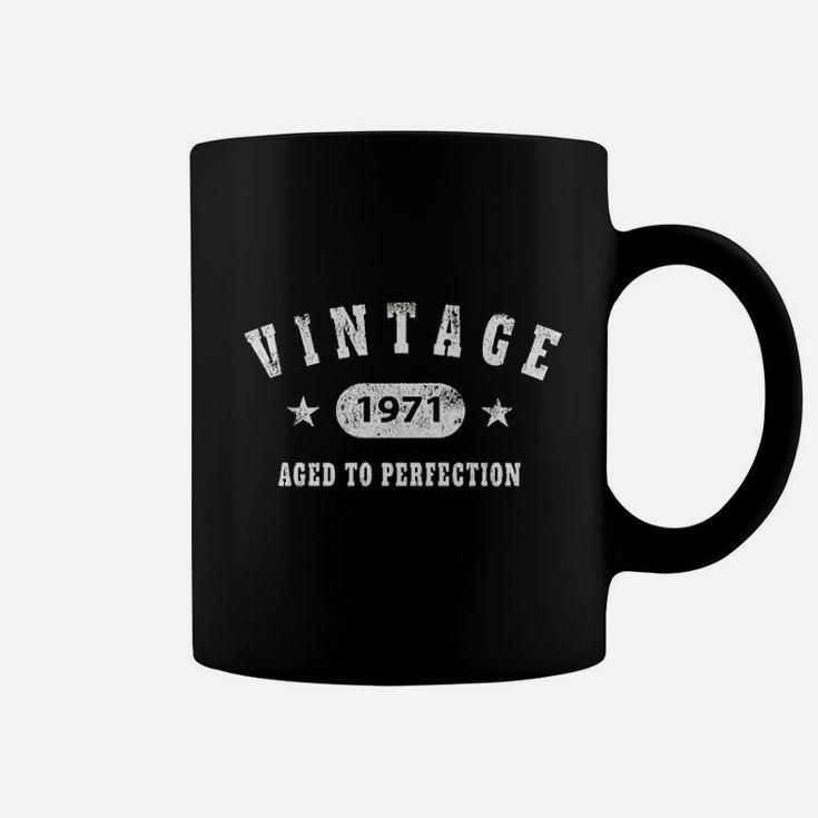 50Th Birthday Gift Vintage 1971 Aged To Perfection Coffee Mug