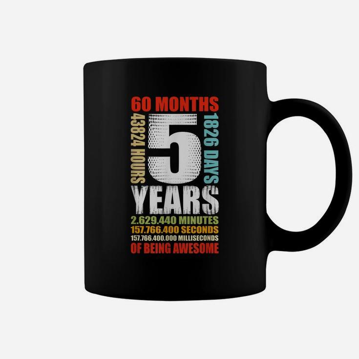 5Th Birthday 5 Year Old Boys Girls Kids Party Being Awesome Coffee Mug