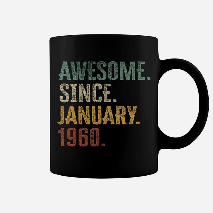60Th Birthday Gift 60 Year Old - Awesome Since January 1960 Coffee Mug