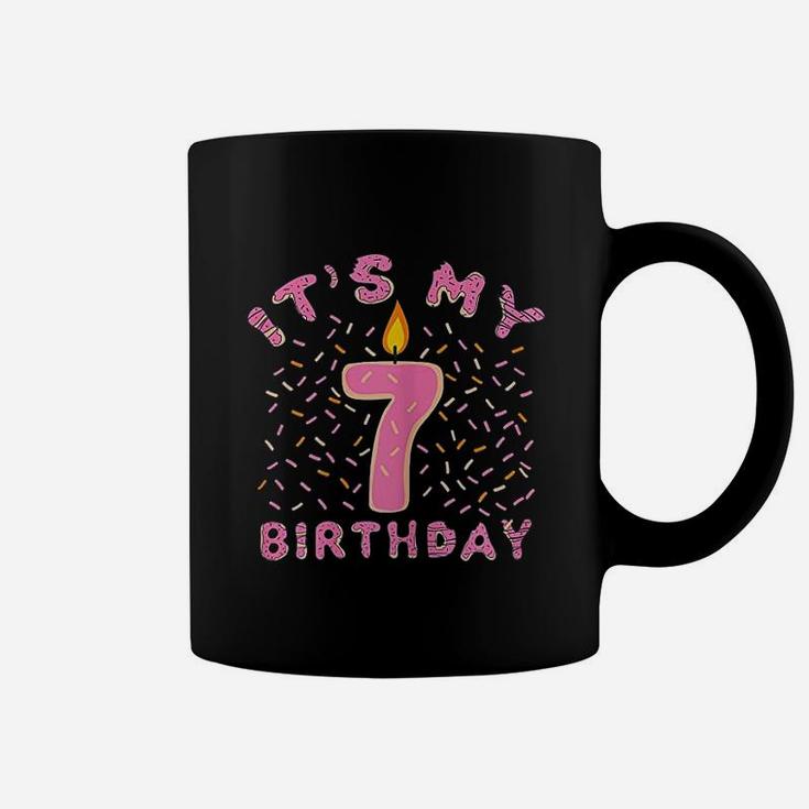 7Th Birthday 7 Years Old Donut Lover Coffee Mug