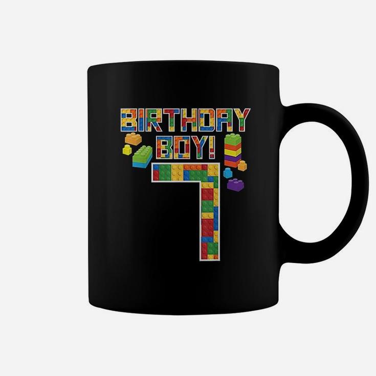 7Th Birthday Gift 7 Years Old Building Boys Coffee Mug