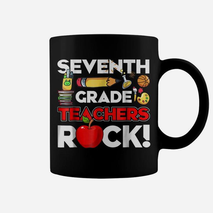 7Th Grade Teacher Shirt Seventh Grade Teacher Rocks Gift Coffee Mug