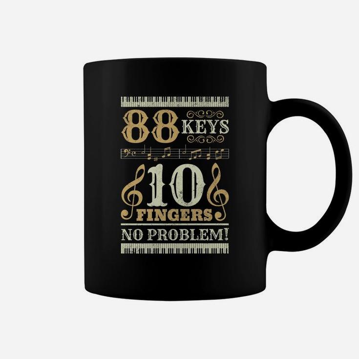 88 Keys 10 Fingers Piano Lover Players Funny Musical Pianist Coffee Mug