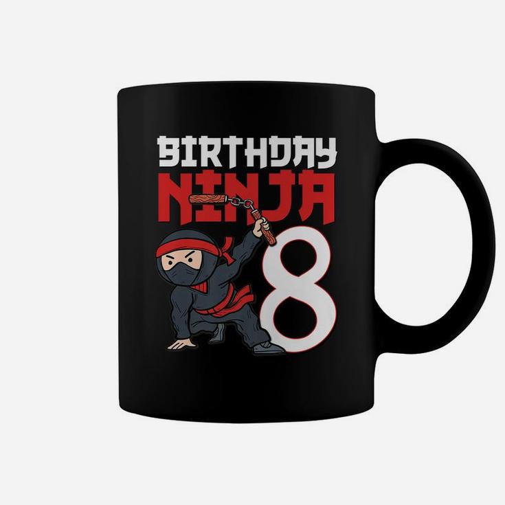 8Th Birthday Ninja I'm 8 Years Old Bday Party Best Boy Coffee Mug