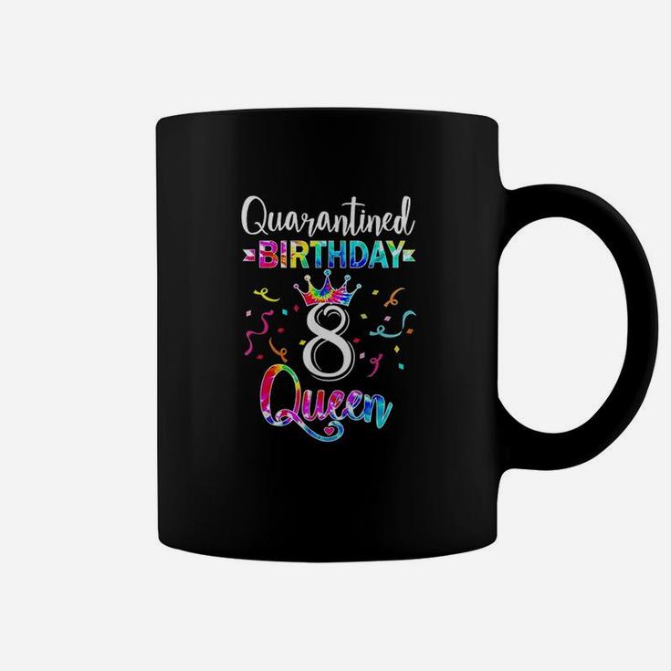 8Th Birthday Queen With Art Tie Dye For Girls Coffee Mug