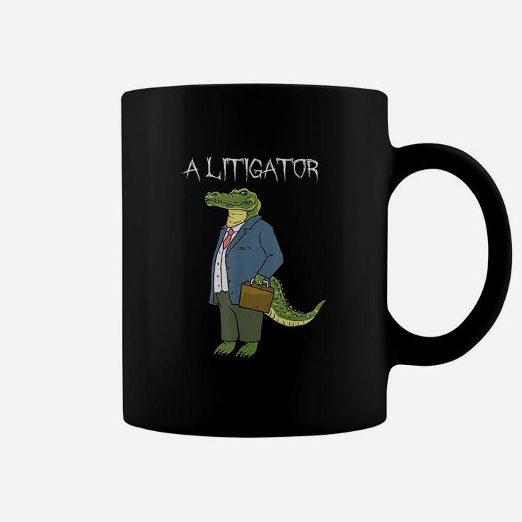 A Litigator  Funny Alligator Attorney Alitigator Coffee Mug