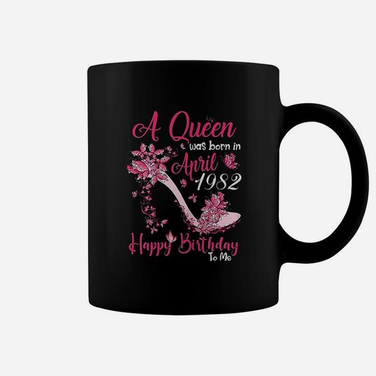 A Queen Was Born In April 1982 39Th Birthday Coffee Mug