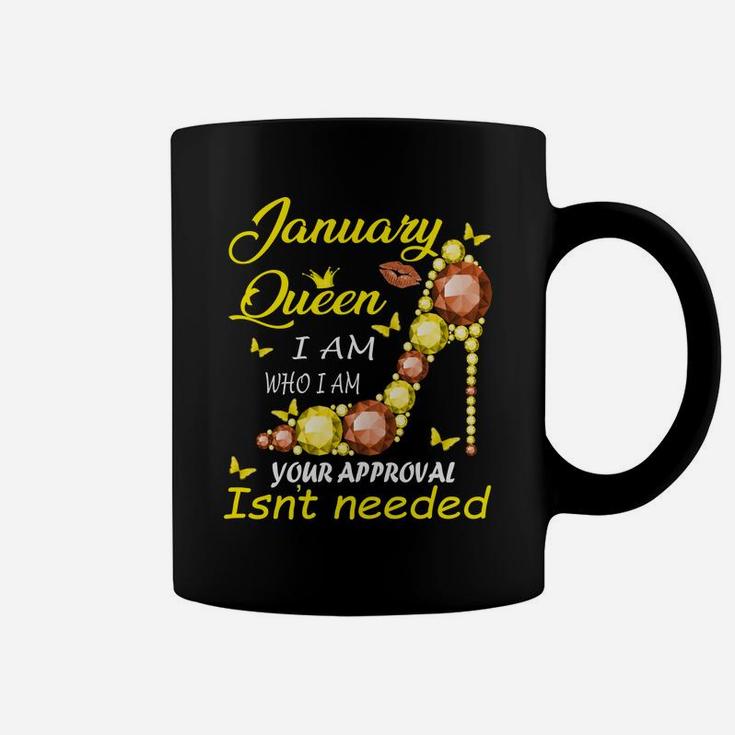 A Queen Was Born In January Sweatshirt Coffee Mug