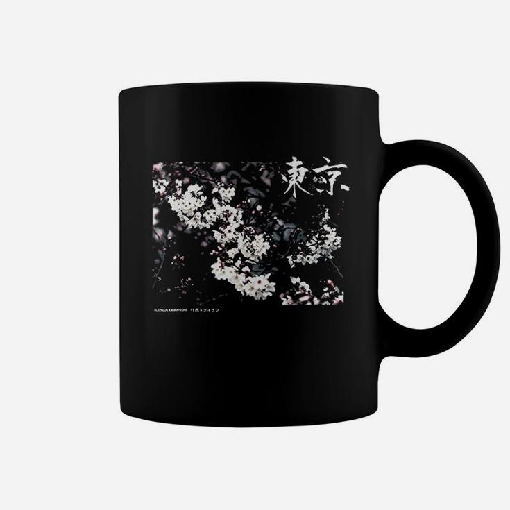 Aesthetic Cherry Blossom Japanese Graphic Coffee Mug
