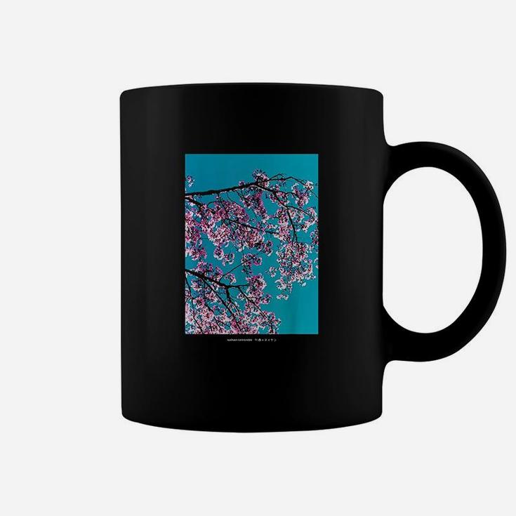 Aesthetic Japanese Cherry Blossom Streetwear Graphic Coffee Mug