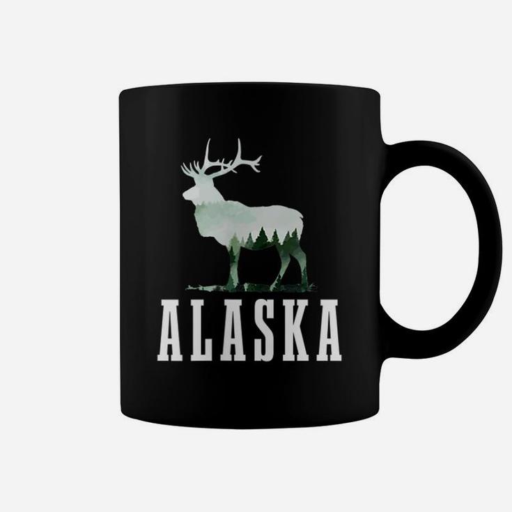 Alaska Elk Moose Outdoor Hiking Hunting Alaskan Nature Coffee Mug
