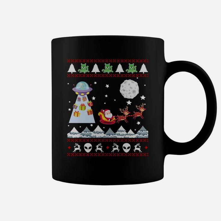 Alien And Santa Christmas Gifts Sweatshirts For Women Men Sweatshirt Coffee Mug