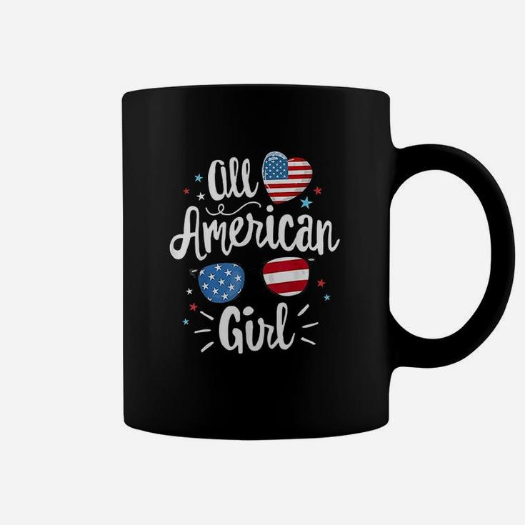 All American Girl Women American Flag 4Th Of July Patriotic Coffee Mug