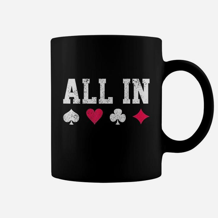 All In Texas Playing Cards Coffee Mug