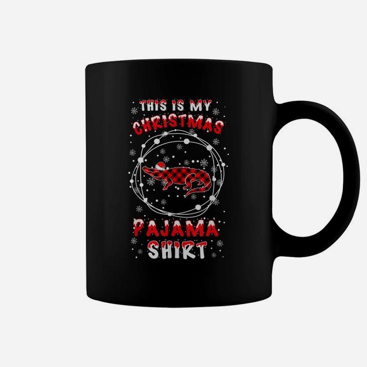 Alligator Lover Funny Santa Hat Christmas Pyjama Saying Gift Coffee Mug