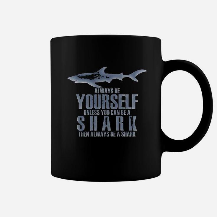 Always Be Yourself Shark Dark Heather Coffee Mug