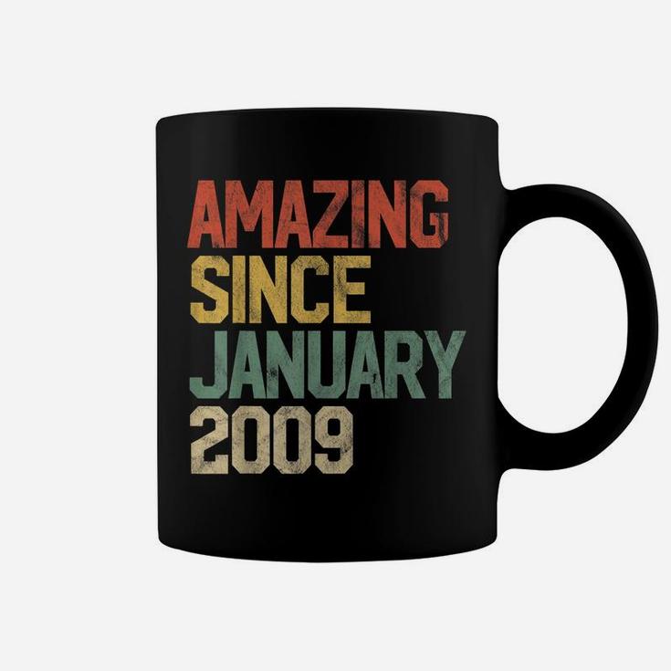 Amazing Since January 2009 11Th Birthday Gift 11 Year Old Coffee Mug