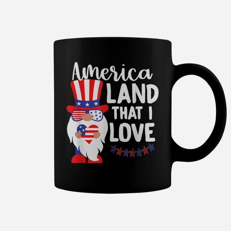 America Land That I Love, Patriotic Gnome, Memorial Day, Usa Coffee Mug