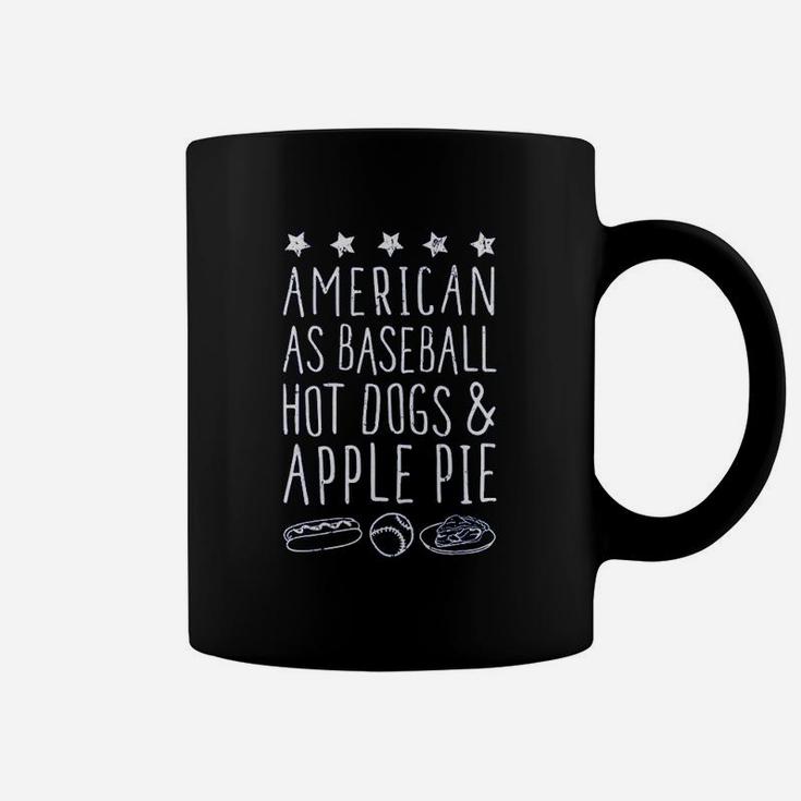 American As Baseball Hot Dogs And Apple Pie Coffee Mug