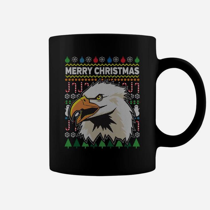 American Bald Eagle Merry Christmas Ugly Xmas Design Sweatshirt Coffee Mug