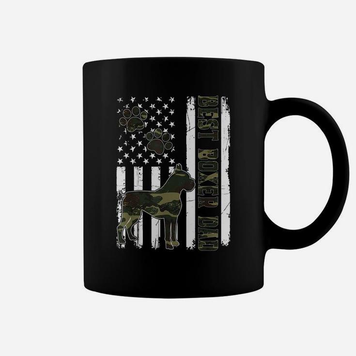 American Flag Best Boxer Dad Ever Tee Dog Dad Coffee Mug