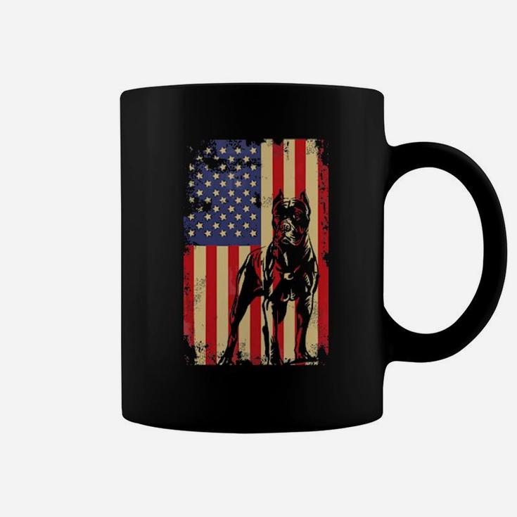 American Flag Cane Corso Shirt For 4Th Of July Coffee Mug
