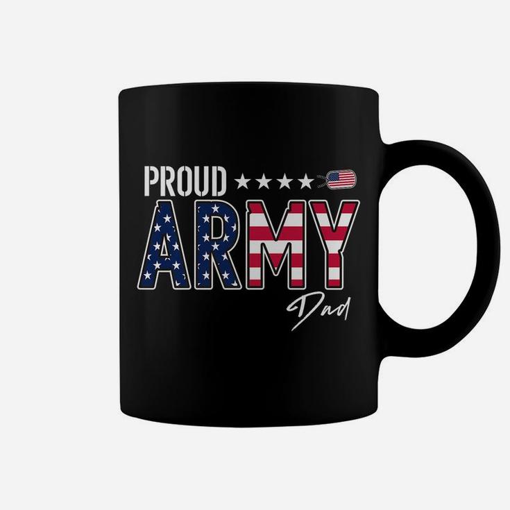 American Flag Proud Army Dad Coffee Mug