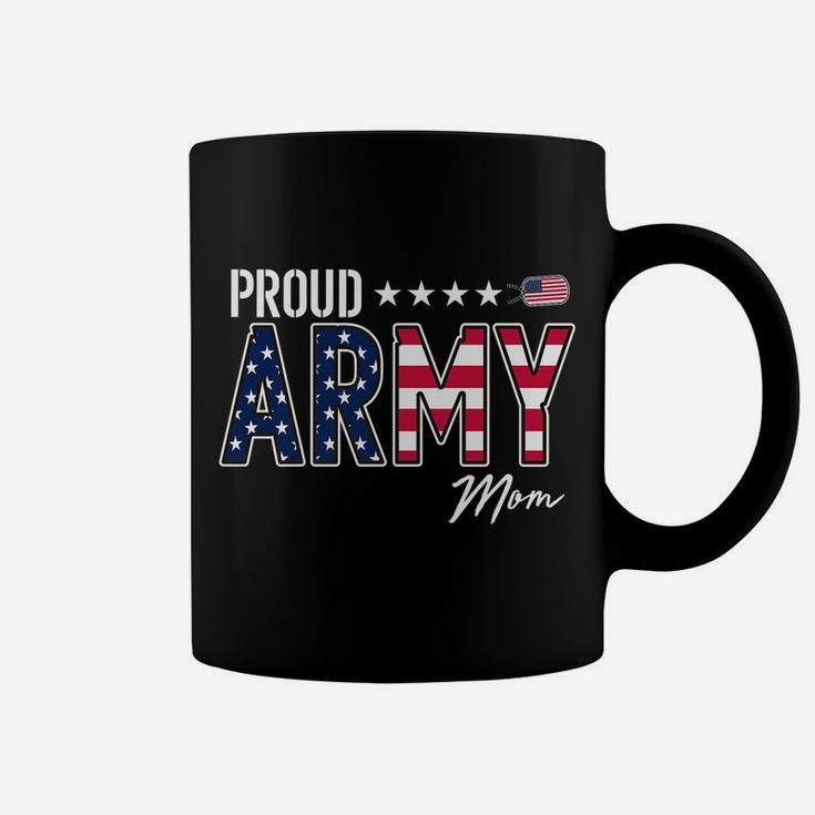 American Flag Proud Army Mom Coffee Mug