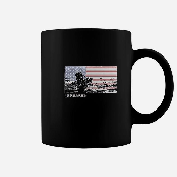 American Flag With Diver Coffee Mug