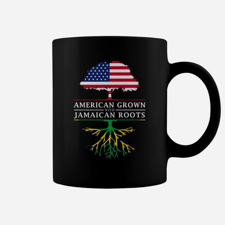 American Grown With Jamaican Roots - Jamaica Coffee Mug