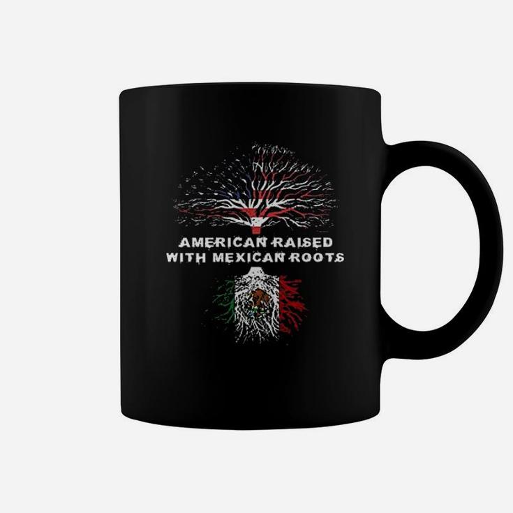 American Raised With Mexican Coffee Mug