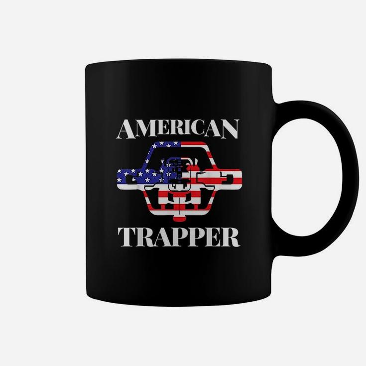 American Trapper Usa Flag Trapping Coffee Mug