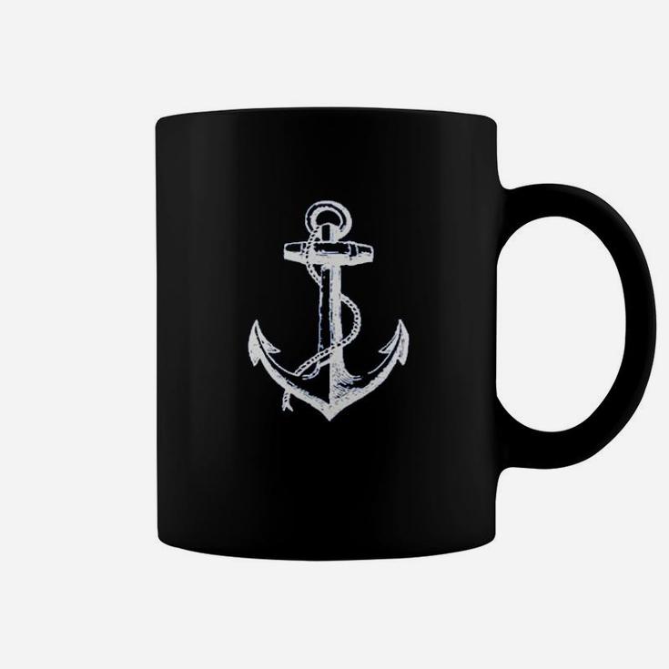 Anchor White Off Shoulder Coffee Mug