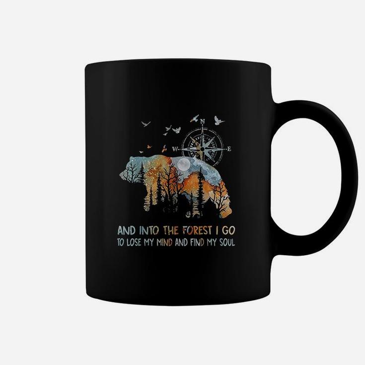 And Into The Forest I Go To Lose My Mind Camping Bear Coffee Mug