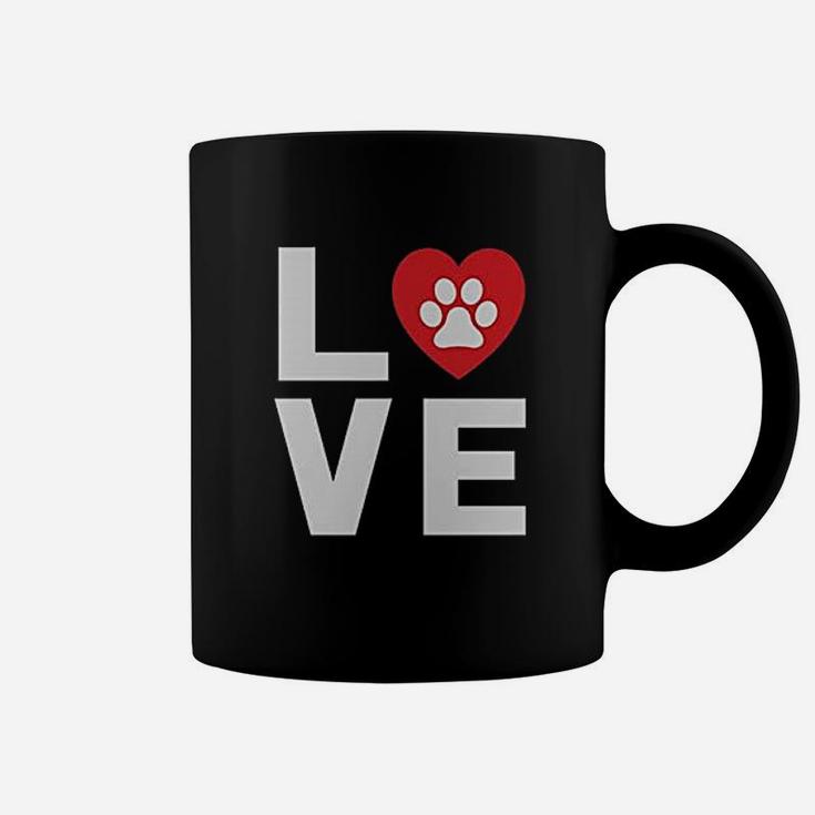 Animal Lover Dog Paw Print Love Dogs My Best Friend Women Coffee Mug