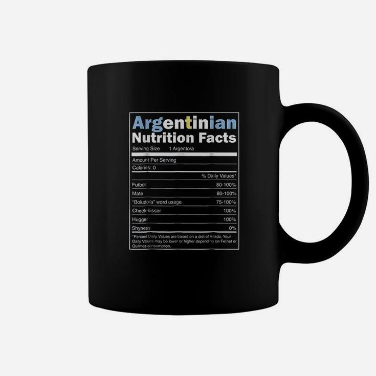 Argentina  Funny Argentinian Nutrition Facts Coffee Mug