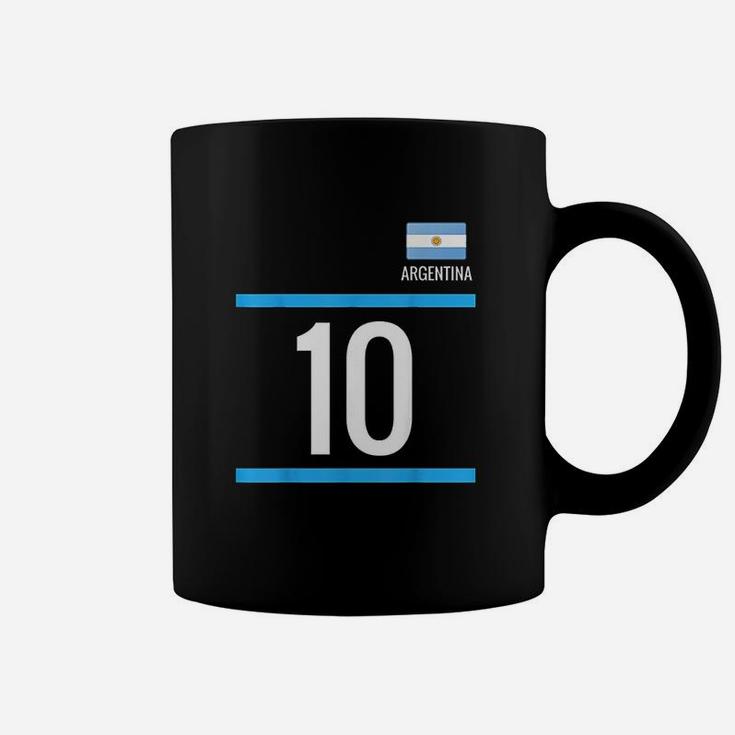 Argentina Soccer With Number 10 Coffee Mug