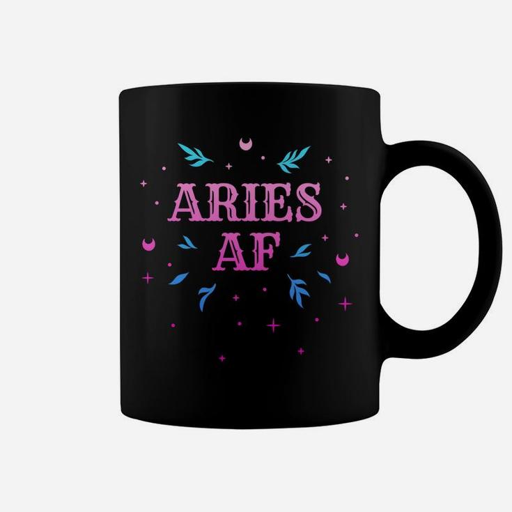 Aries Af  Pink Aries Zodiac Sign Horoscope Birthday Gift Coffee Mug