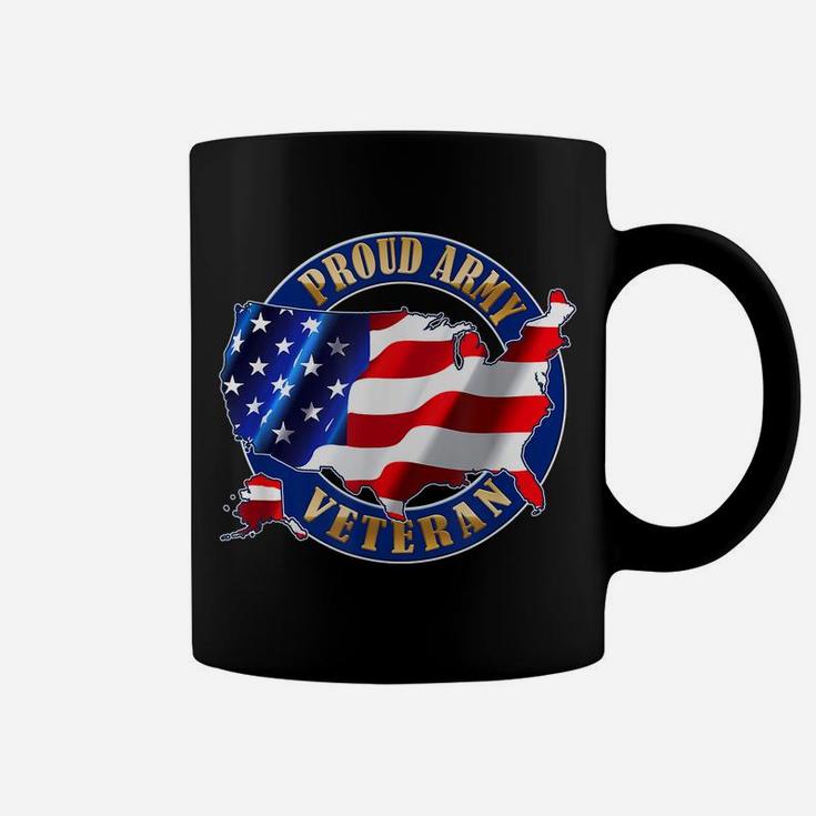 Army Veteran Proud To Be American Flag Pride T-Shirt Coffee Mug