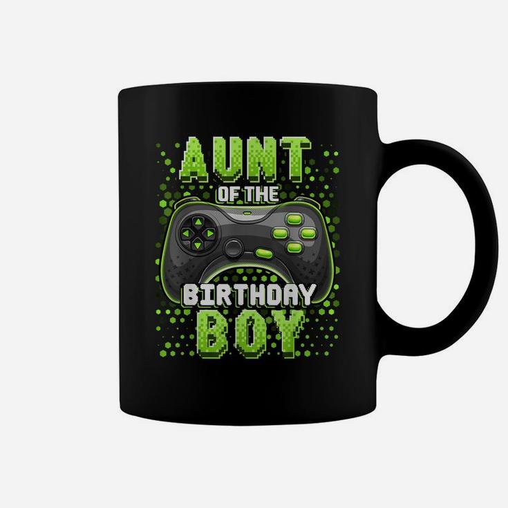 Aunt Of The Birthday Boy Matching Video Game Birthday Gift Coffee Mug