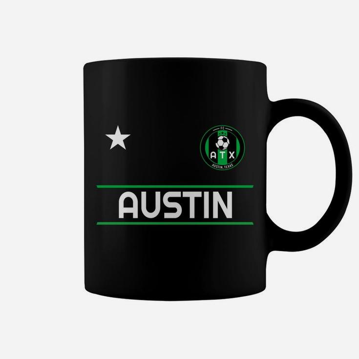 Austin Soccer Team Jersey - Mini Atx Badge Coffee Mug